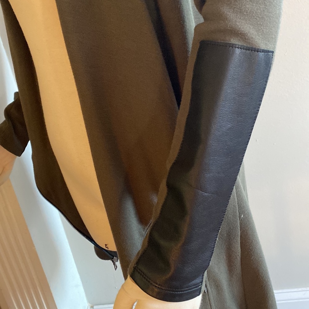 Drape Leather Patch Jacket - image 8